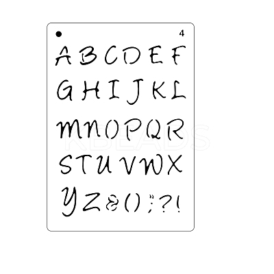 PET Plastic Hollow Painting Silhouette Stencil DRAW-PW0009-04C-1