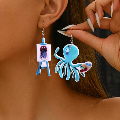 Acrylic Dangle Earrings FS-WG2F752-04-1