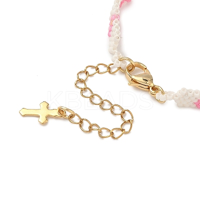 Glass Seed Beaded Bracelets for Women BJEW-MZ00214-01-1