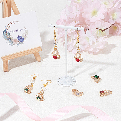 12Pcs 3 Colors Glass Pendants GLAA-SC0001-36-1