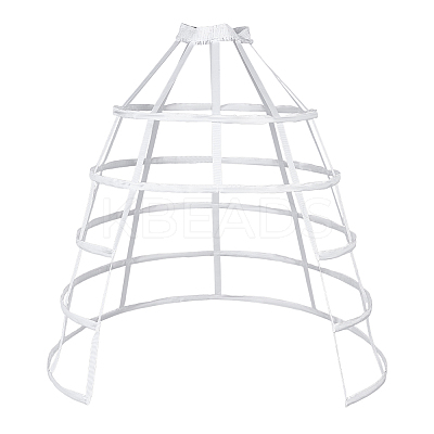 Polyester & Steel Wire Skirt 5 Hoop Petticoat for Wedding Dress Ball Gown DIY-WH0591-493A-1