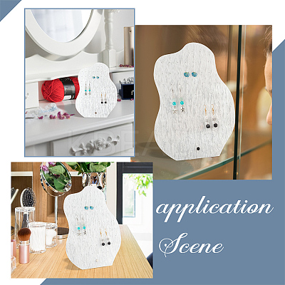 Water Ripple Acrylic Earring Display Stands EDIS-WH0015-06-1