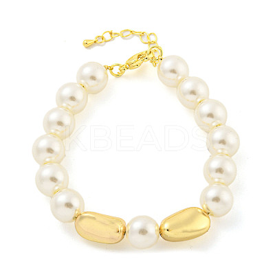 ABS Imitation Pearl Beaded Braclets BJEW-P322-18G-1