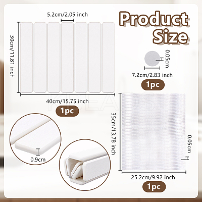 Rectangle Diatomaceous Earth Bathroom Mat AJEW-WH0556-50A-1
