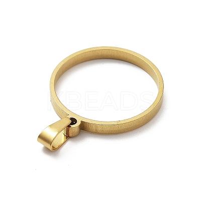 304 Stainless Steel Open Back Bezel Pendants STAS-Z091-05G-03-1