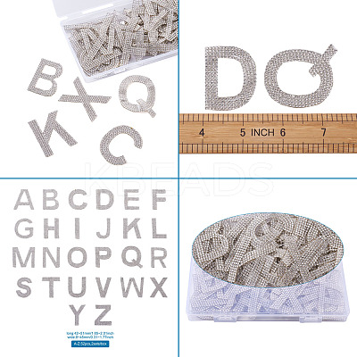 Glitter Hotfix Rhinestone Iron on Patches DIY-CD0001-10D-1