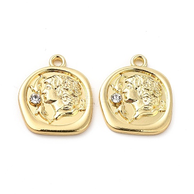 Rack Plating Alloy Rhinestone Pendants FIND-G044-16LG-1