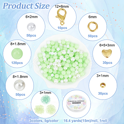 DIY Glow in the Dark Bracelet Necklace Making Kit DIY-NB0009-25-1