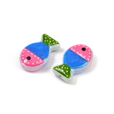 Baking Paint Glass Beads LAMP-F036-02I-1