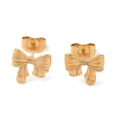 304 Stainless Steel Stud Earrings EJEW-S227-30G-07-1