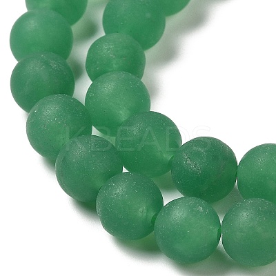 Natural Dyed White Jade Beads Strands G-M402-B01-03-1