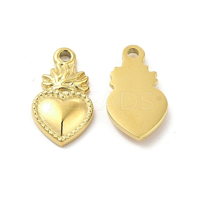 Ion Plating(IP) 304 Stainless Steel Charms X-STAS-F284-14G-1