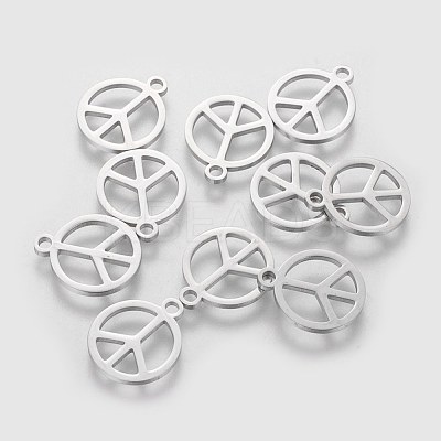 Non-Tarnish 304 Stainless Steel Charms STAS-Q201-T062-1