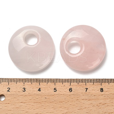 Natural Rose Quartz Pendants G-H073-05C-1