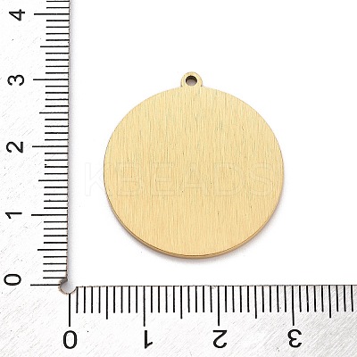 304 Stainless Steel Pendants LS-STAS-Q002-06G-1