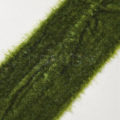 5 Yards Polyester Frayed Ribbon OCOR-WH0082-226B-06-1