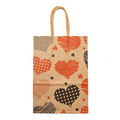 Valentine's Day Rectangle Paper Gift Bags ABAG-C006-01A-1