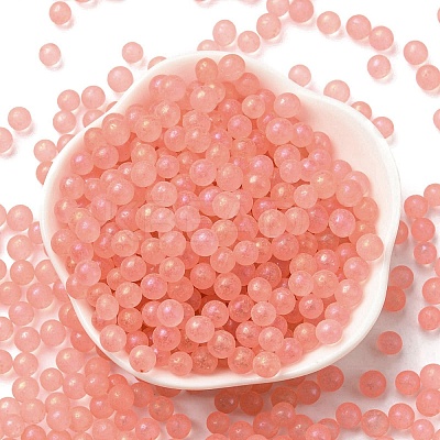 Luminous Glow in the Dark Transparent Glass Round Beads GLAA-F124-B04-1