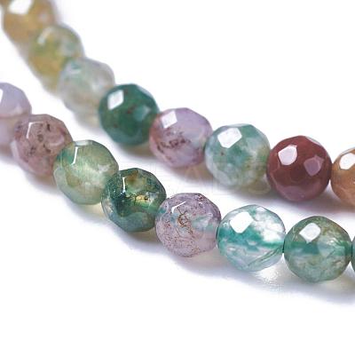 Natural Indian Agate Bead Strands G-A129-3mm-03-1