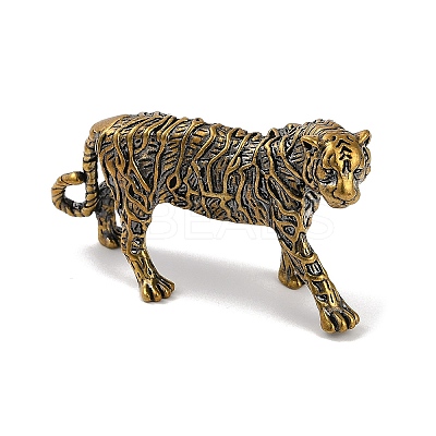 Brass 3D Animal Figurines KK-C073-06C-AG-1