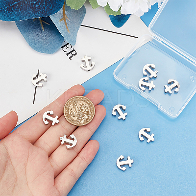 10Pcs 304 Stainless Steel Beads STAS-UN0047-94-1