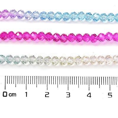 Transparent Painted Glass Beads Strands LS-DGLA-A034-T4mm-A14-1
