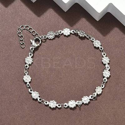 304 Stainless Steel Link Bracelets BJEW-Z132-02P-1