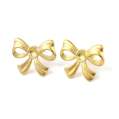 Ion Plating(IP) 304 Stainless Steel Stud Earrings for Women EJEW-B050-11G-1