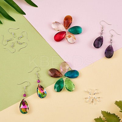 DIY Colorful Dangle Earring Making Kits DIY-SZ0003-46-1