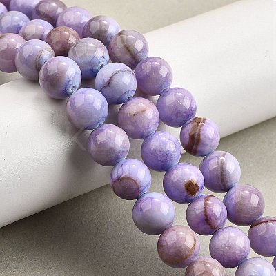 Natural Dyed Marble Beads Strands G-D315-A01-02-4mm-1