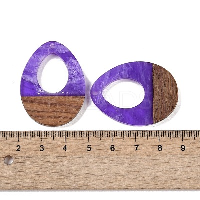 Resin & Wood Pendants LS-WOOD-F015-17A-1