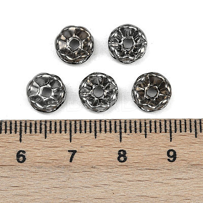 Brass Grade A Crystal Rhinestone Spacer Beads RB-A006-8MM-B-1