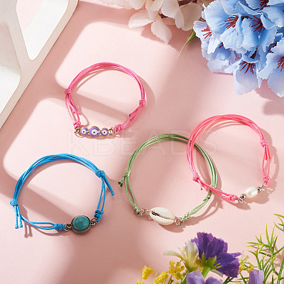 20Pcs Waxed Polyester Cord Bracelet Making AJEW-TAC00092-1