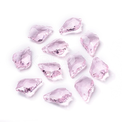 Faceted Glass Pendants GLAA-F068-C15-1
