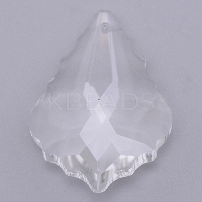 Transparent Glass Big Pendants GLAA-WH0022-23-1