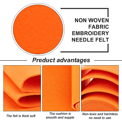 Non Woven Fabric Embroidery Needle Felt for DIY Crafts DIY-WH0156-92J-1