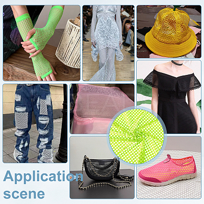 1M Polyester Mesh Fabrics DIY-PH0033-78B-1
