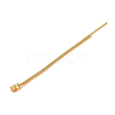Brass Ball Chain Ear Nuts KK-G510-18G-1