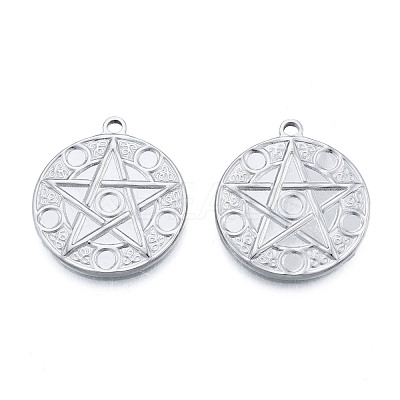 Non-Tarnish 201 Stainless Steel Pendants STAS-N098-214P-1
