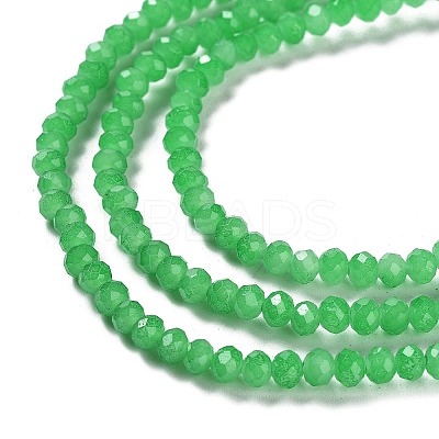 Baking Paint Imitation Jade Glass Bead Strands DGLA-A034-J4MM-A10-1