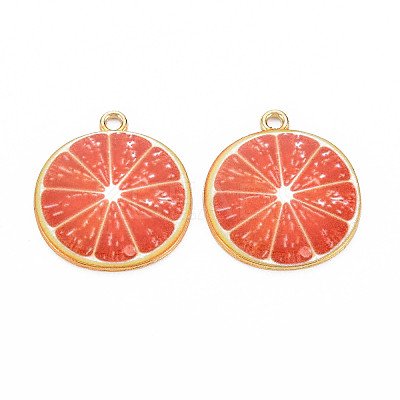 Light Gold Alloy Enamel Pendants LS-X-ENAM-S126-119-1