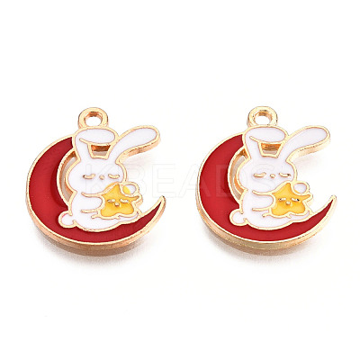 Alloy Enamel Pendants ENAM-N054-90E-1