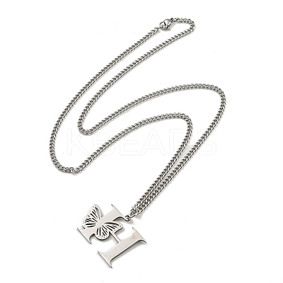 201 Stainless Steel Necklaces NJEW-Q336-01H-P-1