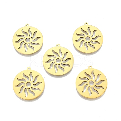 Ion Plating(IP) 201 Stainless Steel Pendants STAS-N098-109LG-1