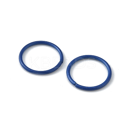 100Pcs Baking Paint Zinc Alloy Open Jump Rings FIND-WH0032-85B-13-1