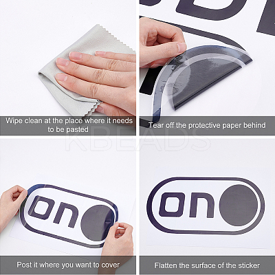 Rectangle PVC Wall Stickers DIY-WH0228-166-1