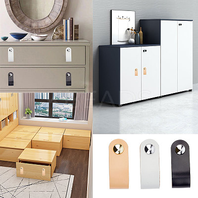 PU Leather Door Handles FIND-WH0052-53B-1