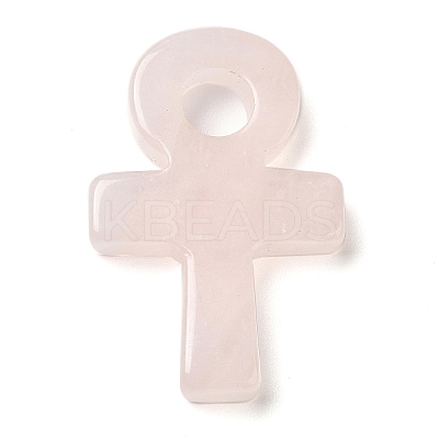 Natural Rose Quartz Pendants G-R492-03B-1