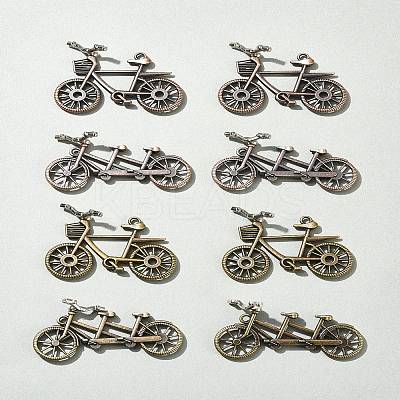 8Pcs 4 Styles Tibetan Style Alloy Pendants FIND-FS0002-59-1