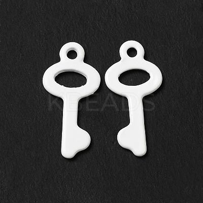 Spray Painted 201 Stainless Steel Pendants STAS-I672-09B-1